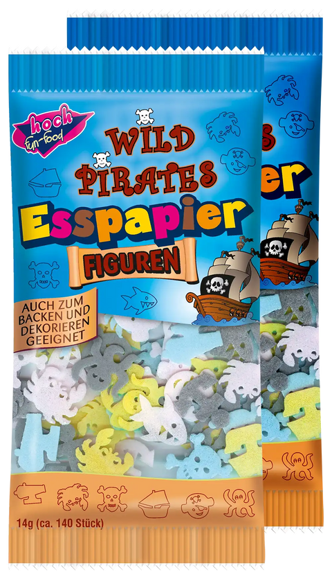 Wild Pirate Esspapier in Piratenverpackung