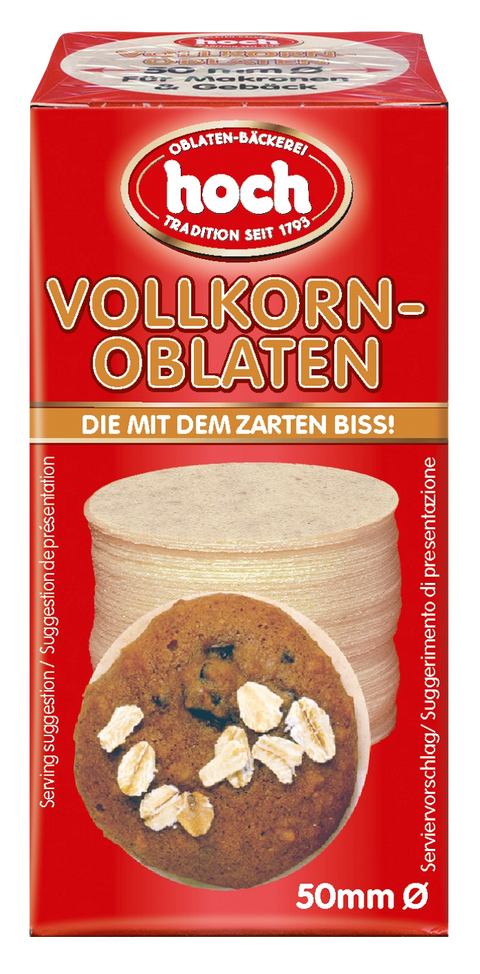 rote Packung Vollkornoblaten "zarter Biss"