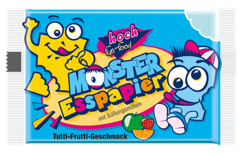 Tüte Esspapier blau mit Figuren Animal Park
