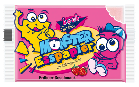 Tüte Esspapier rosa mit Figuren Animal Park