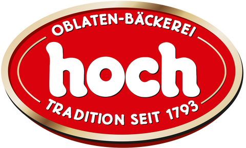 Hoch Logo in rot und gold