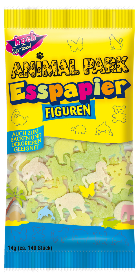 ANIMAL PARK Edible Paper Figures, 2-pack