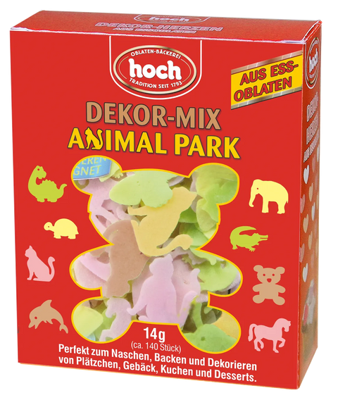 DECOR MIX ANIMAL PARK made from wafers, pack of 2