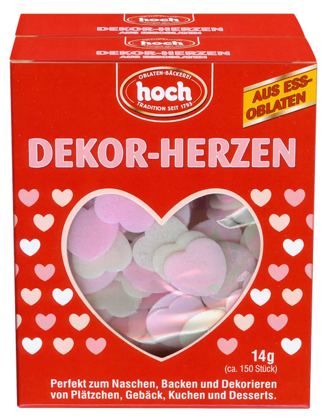 DEKOR-HERZEN aus Essoblaten, 2er-Pack