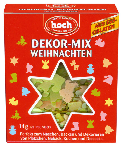 Decorated christmas mix from wafers, Pack of 2