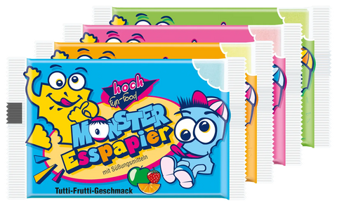 Monster Esspapier, 4er-Pack